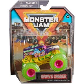 Monster Jam 2024 Official 1:64 Diecast Truck Series 35 Street Treats Grave Digger