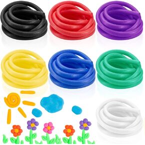 Frienda 7 PCS Noodle Rope 70 FT 5/8 Inch Foam Foam Multicolor Pool Noodles Foam Foam Pool Pool Noodle Properatile Rod Rod Rope Cylinder for Models و DIY Arts and Crafts Supplies