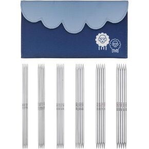 Knitpro Nova Starter Double Pointle Edele Set 8 "(20cm) | 6 أحجام الولايات المتحدة (1.5 إلى 8)