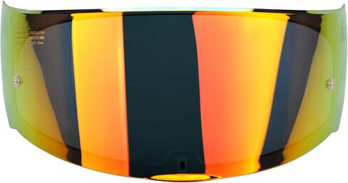 LKV Motorcycle Helmet Visor Replacement LS2 Assault Rapid Stream Outer FF320 FF328 FF353 F800 full face Shield Anti Scratch Tinted UV Protection Chrome Silver in Saudi Arabia