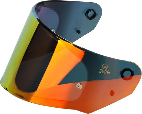 LKV Motorcycle Helmet Visor Replacement LS2 Assault Rapid Stream Outer FF320 FF328 FF353 F800 full face Shield Anti Scratch Tinted UV Protection Chrome Silver in Saudi Arabia