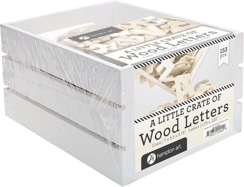 هامبتون الفن - قفص صغير من الأحرف الخشبية 153 ٪ ، أحرف خشبية ، أحرف خشبية ، حروف خشبية كبيرة الحروف الأبجدية الصغيرة in Kuwait