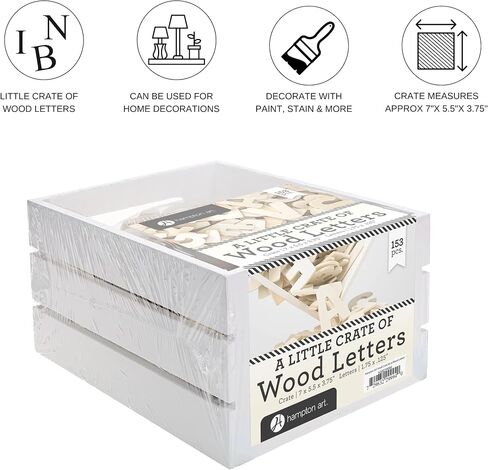 هامبتون الفن - قفص صغير من الأحرف الخشبية 153 ٪ ، أحرف خشبية ، أحرف خشبية ، حروف خشبية كبيرة الحروف الأبجدية الصغيرة in Kuwait