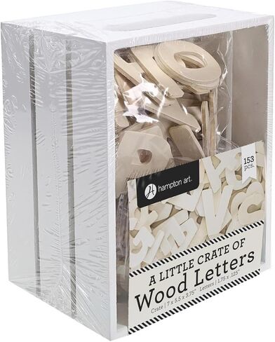هامبتون الفن - قفص صغير من الأحرف الخشبية 153 ٪ ، أحرف خشبية ، أحرف خشبية ، حروف خشبية كبيرة الحروف الأبجدية الصغيرة in Kuwait