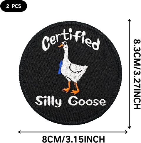 Two Set of WADDLING Away Embroidered Appliques Patch with Hook and Loop Fastener Backing- Punk Style Tactical Crochet Badge Suitable for Vests,Jackets, Backpacks,and Clothing in Saudi Arabia