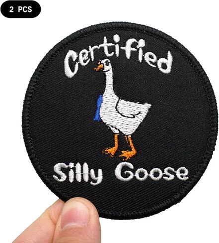Two Set of WADDLING Away Embroidered Appliques Patch with Hook and Loop Fastener Backing- Punk Style Tactical Crochet Badge Suitable for Vests,Jackets, Backpacks,and Clothing in Saudi Arabia