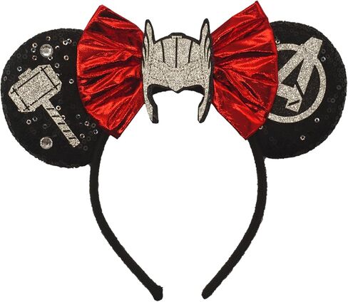 ZHENNAN عصابات رأس آذان الفأر للنساء، عصابات رأس على شكل أقواس بطلة لامعة، أزياء كرتونية للمناسبات وحفلات أعياد الميلاد وإكسسوارات الشعر in Kuwait