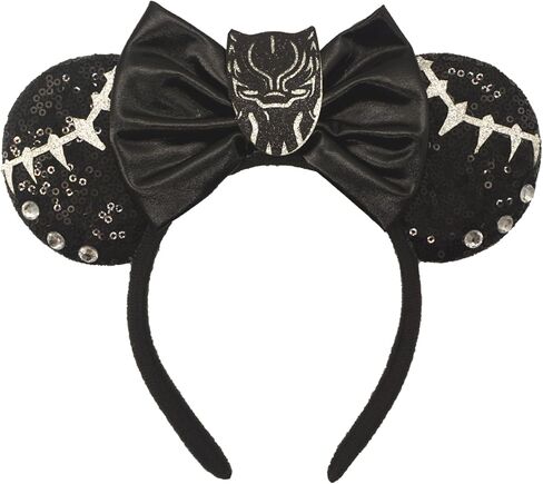 ZHENNAN Mouse Ears Headbands for Women, Glitter Hero Bows Ears Headbands, Costume Cartoon Themed Events Birthday Party Decorations Hair Accessoires in Saudi Arabia