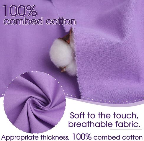 White Cotton Fabric, Natural 100% Cotton Poplin Fabric by The Yard 59 Inches Wide Lining Fabric for Sewing Apparel Cloth Soft Embroidery Quilting, 1 Yard in Saudi Arabia