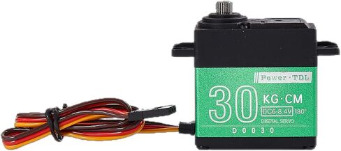 35 كجم RC Servo Motor Steering Servo Metal Gear مقاومة للماء مع 25T Servo Horn for RC Car Truck Poat Model Parts ، زاوية التحكم 180 درجة (Green-35kg) in Kuwait