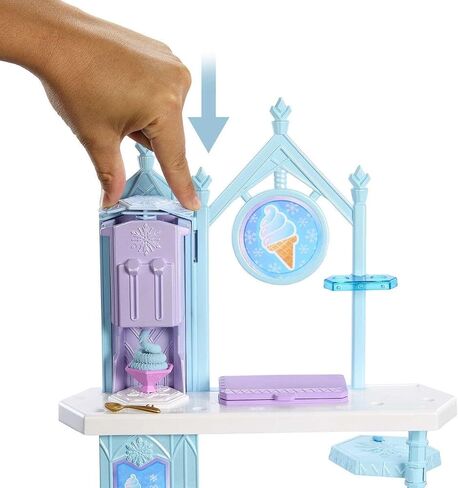 Mattel Disney Frozen Dessert Playet مع Elsa Fashion Doll ، Figure Olaf ، ألوان العجين و 10+ قطع اللعب ، مستوحاة من الفيلم in Kuwait