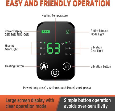 Cordless Knee Massager with Heat and Vibration, Knee Heating Pad for Knee, Heated Knee Brace, Heated Knee Massager, Heated Knee Wrap, Electric Knee Massage Black 2 Pack in Saudi Arabia