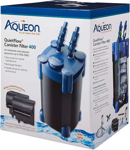 Aqueon QuietFlow Canister Filter 200 GPH, For Up to 55 Gallon Aquariums in Kuwait
