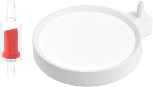 1.96 Inch Nano Air Stone - High Oxygen Diffuser for Aquariums, Plate Shape Bubbler with 1 Check Valve, Fish Tank Air Pump Accessories for Tanks (White,5 cm) in Saudi Arabia