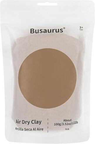 Ultra-Light Air Dry Modeling Magic Clay with Refill Packs, Vibrant Colors for Youngsters to Creative Skills Development, Soft & Safe Clay for Kids Age 3+ (Light Brown) in Saudi Arabia