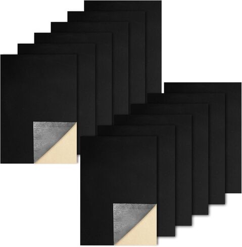 Biaungdo 12 PCS ملصقات ذاتية ، ورقة محسوسة وردية مع دعم لاصق ، 8 × 12 بوصة قشر القماش وعصا الطرز لبرنامج المجوهرات درج الفنون (الحجم A4) in Kuwait