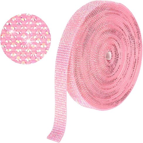 MECCANIXITY Rhinestone Strips,3 Yard 0.6 Inch Adhesive Rhinestone Ribbon Bling Rhinestone Tape for for DIY Crafts, Party Car Phone Decorations,Cow Pattern in Saudi Arabia