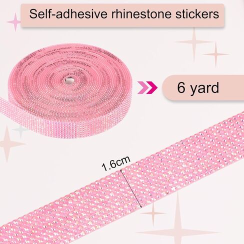 MECCANIXITY Rhinestone Strips,3 Yard 0.6 Inch Adhesive Rhinestone Ribbon Bling Rhinestone Tape for for DIY Crafts, Party Car Phone Decorations,Cow Pattern in Saudi Arabia