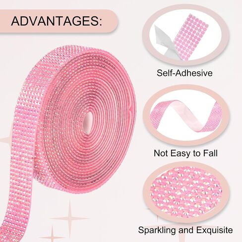 MECCANIXITY Rhinestone Strips,3 Yard 0.6 Inch Adhesive Rhinestone Ribbon Bling Rhinestone Tape for for DIY Crafts, Party Car Phone Decorations,Cow Pattern in Saudi Arabia