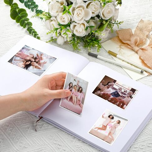 Bridal Shower Guest Book Bachelorette Party Scrapbook Letters to the Bride Scrapbook مع 2 أقلامًا 8.7 "ألبوم زوار زوارق مع 144 صفحة in Kuwait