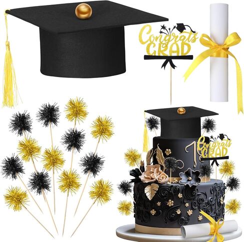 CTOSREE 16 PCS CAKE CAKE KIT شملت CAPTING SUPPIES Supplies CAPTION TASSEL مع TASSEL GRAVERS TOPPERS CAK in Saudi Arabia
