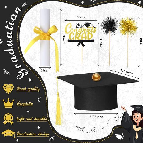 CTOSREE 16 PCS CAKE CAKE KIT شملت CAPTING SUPPIES Supplies CAPTION TASSEL مع TASSEL GRAVERS TOPPERS CAK in Saudi Arabia