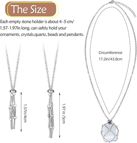Crystal Stone Holder Necklace - Adjustable Brass Holder for Jewelry DIY in Saudi Arabia