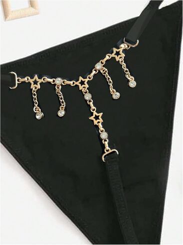 Women's Sparkling Butterfly Chain Underwear Low Rise Cheeky G String Panty in Saudi Arabia