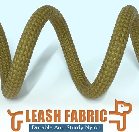 Qianruida Durable Dog Training Leash, Strong and Adjustable, Ideal for Training, Walking, Safety, Lightweight Outdoor Accessory, Khaki, 71inch in Saudi Arabia