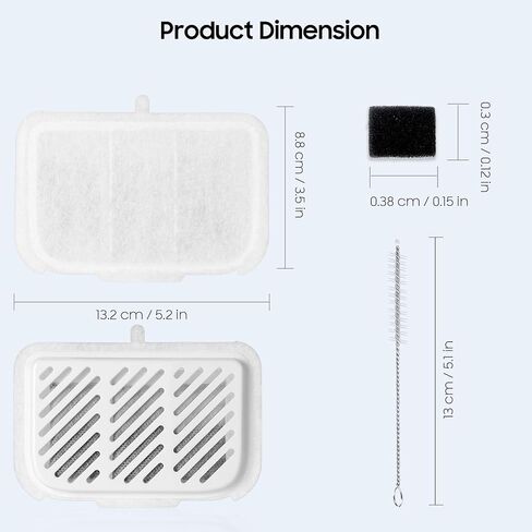 12 PCS PET CAT KIT FOONTAIN FOONTAIN FILTERS UNIT RECTIN in Kuwait