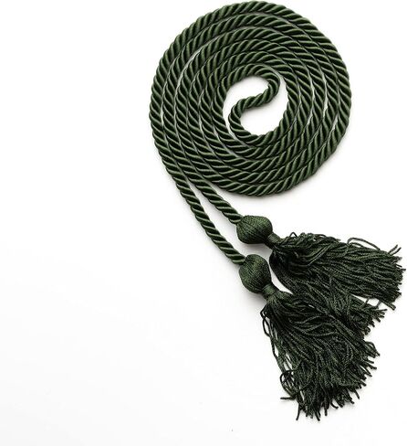 Graduation Honor Cord 68'' with Soft Touch Tassel (Forest Green) in Saudi Arabia