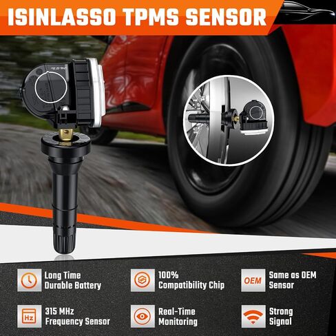 13533166 TPMS Sensors, 433 MHZ Tire Pressure Monitor System Replacment Sensor for 2020 2021 2022 2023 2024 Chevy Silverado GMC Sierra Cadillac Buick Pontiac 13542523 1pcs in Kuwait