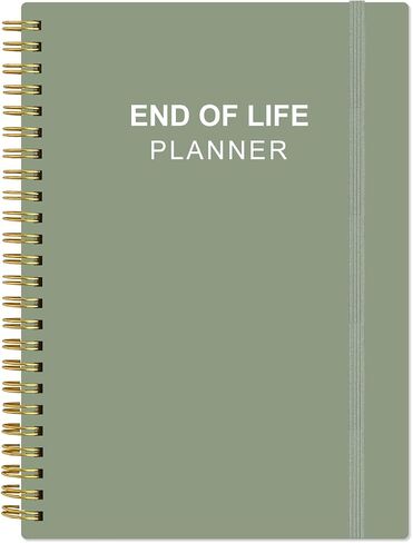 End of Life Planner – Final Arrangements Organizer for Beneficiary, Will Preparation, Last Wishes & Funeral Planning, 5.8" x 8.5", Green in Saudi Arabia