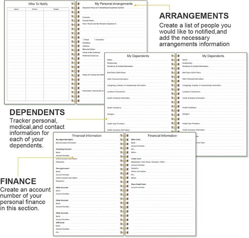 End of Life Planner – Final Arrangements Organizer for Beneficiary, Will Preparation, Last Wishes & Funeral Planning, 5.8" x 8.5", Green in Saudi Arabia
