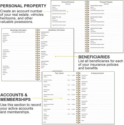 End of Life Planner – Final Arrangements Organizer for Beneficiary, Will Preparation, Last Wishes & Funeral Planning, 5.8" x 8.5", Green in Saudi Arabia