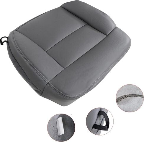 GXARTS Driver Side Bottom Replacement Microfiber Leather Seat Cover Beige Tan #HW Or EW Compatible with Ford F150 Lariat 2005 2006 2007 2008 in Saudi Arabia