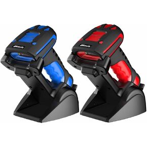 Alacrity 1D 2D Industrial Barcode Scanner, 1 Blue Scanner + 1 Red Scanner