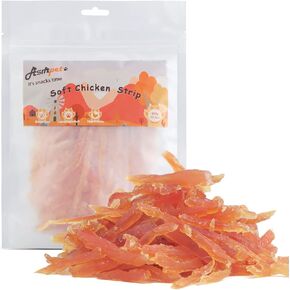 ASMPET Dog Triple-Flavor Treat Twists Stick, Non-Rawhide Chicken Chews w/Fish & Duck, Nutritious All Natural Ingredients Dog Treats for Small, Medium & Large Dogs