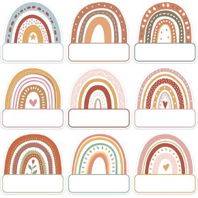 Lucleag 45 PCS Rainbow Cetouts for Charshor Bulletin Board Decor