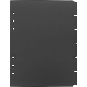 6 PCS A5 Binder Binder Dividers: 6 حلقات موثق المقسمات ، مقسمات مخطط A5 للتقويمات ، صفحات دفاتر الملاحظات