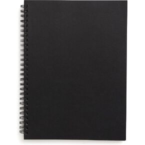 TRU RED Staples Medium Soft Cover Meeting Notebook, Black TR54988