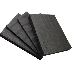 Pick and Pluck Foam Sheet Inserts, 16 x 12 x 2 Inch Pick Apart Foam Pre Cube Insert for Board Game Tool Box Cases Storage Drawer Pad 4 Pcs