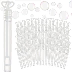168 PCS BROPBLOS BROKS ، White Double Heart Bubble Wands ، Mini Bubble Wands Party Fords for Weddings ، المشاركة ، الذكرى السنوية ، عيد الحب والاحتفالات