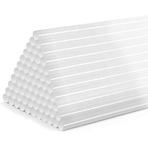 80PCS Mini Hot Glue Sticks, 5.31" Long x 0.28" Diameter, Clear Glue Gun Sticks for Art, Craft, DIY
