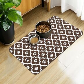 الكلب طعام حصيرة 12x20 بوصة PET تغذية الحصير الامتصاصية للأرضية قطة ماء وعاء الموظفين
