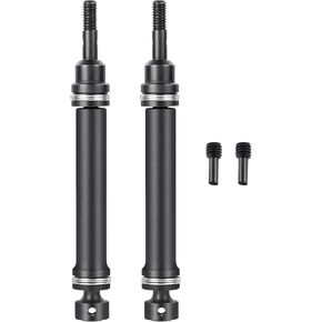 SWX 1/16 Universal الأمامي/المحور الخلفي محرك CVD عمود محرك أقراص CVD 2PCS عمود محرك CVD الصلب متوافق مع 1: 16 TRX MINI E-REVO VXL RC CRAWLER UPGRADE