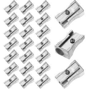 24 PCS Sharpener Handheld Mini Mini Sharpeners Single Single Holegular Small Sharpeners Sharpening Sharpening Supermen Manual Pency Sharpener for Graphite Colored Pencils Class