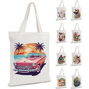 Filaslft Beach Paint by Number Kit for Beals Bag Bag ، و Sunset Paint by Numbers ، Canvas Tote Bag for Women Records 17.71x13.