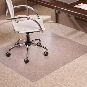 ES Robbins Extra Pile Pile Carpet Chair Mat ، Rectangle 36 "X48" ، Edge Beveled Edge