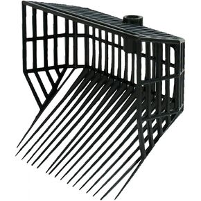 HORZE Durable Basket Pitchfork Replacement Head - Black - One Size
